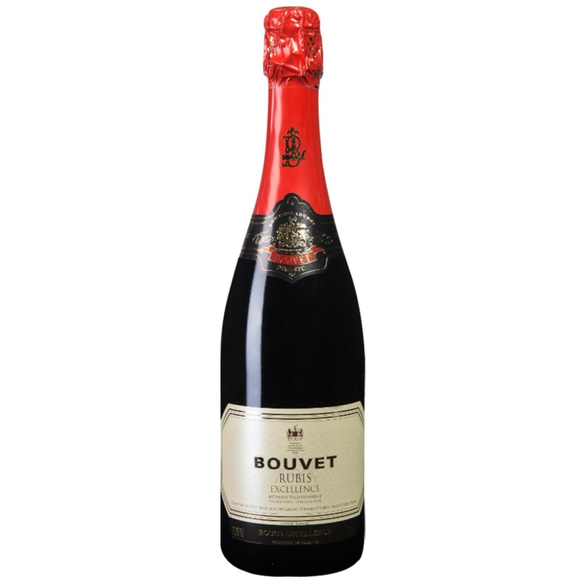 Bouvet Rubis Excellence Rouge Rot Schaumwein Demi-sec Méthode traditionelle vegan Frankreich (12 x 0,75 l) - Versanel -