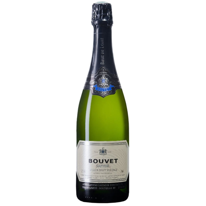Bouvet Saphir Saumur Brut Vintage blanc weiß Schaumwein vegan Frankreich (3 x 0,75 l) - Versanel -