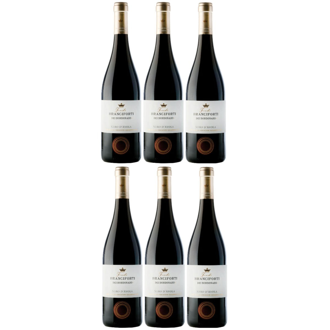Branciforti dei Bordonaro Nero d´Avola Terre Siciliane IGT Rotwein Wein Italien (6 x 0,75l) - Versanel -