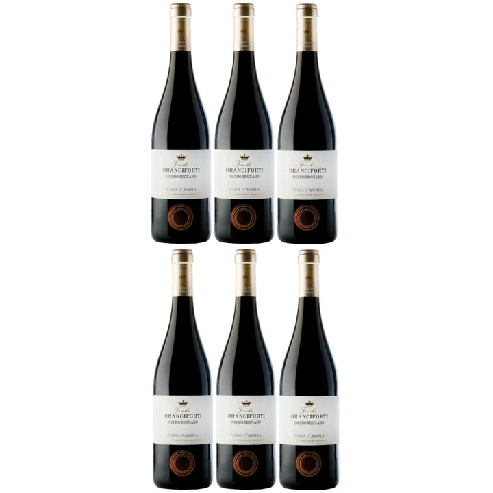 Branciforti dei Bordonaro Nero d´Avola Terre Siciliane IGT Rotwein Wein Italien (6 x 0,75l) - Versanel -