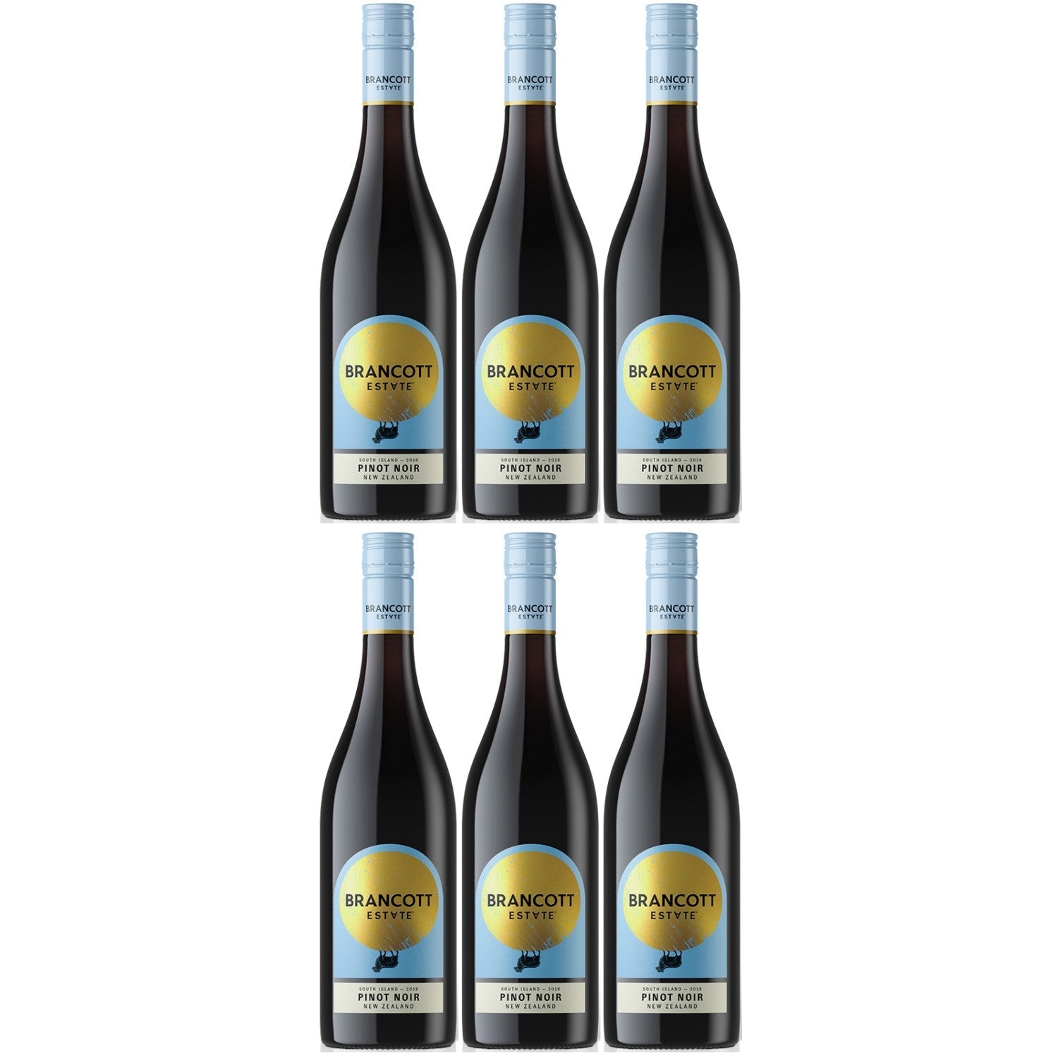 Brancott Estate Pinot Noir Rotwein Wein trocken Neuseeland (6 x 0.75l) - Versanel -