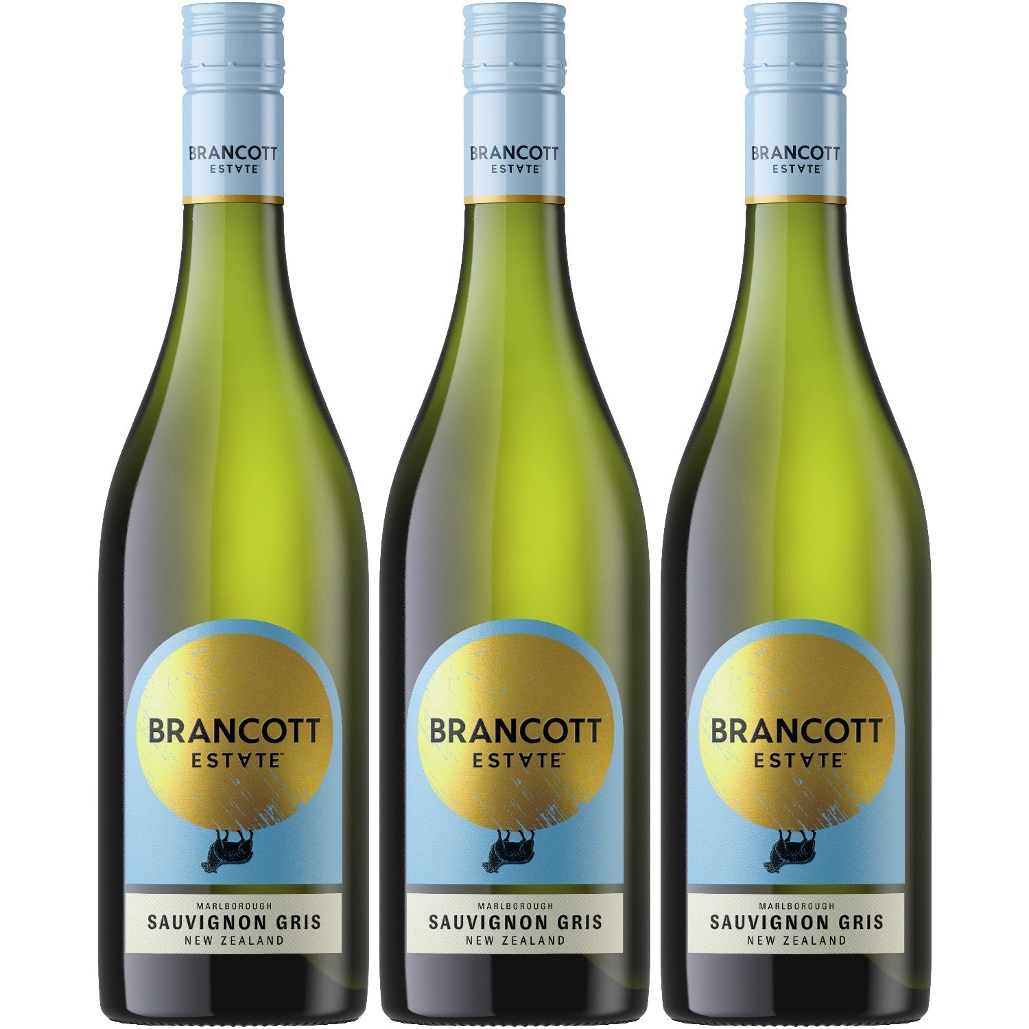 Brancott Estate Sauvignon Gris Weißwein Wein trocken Neuseeland (3 x 0.75l) - Versanel -