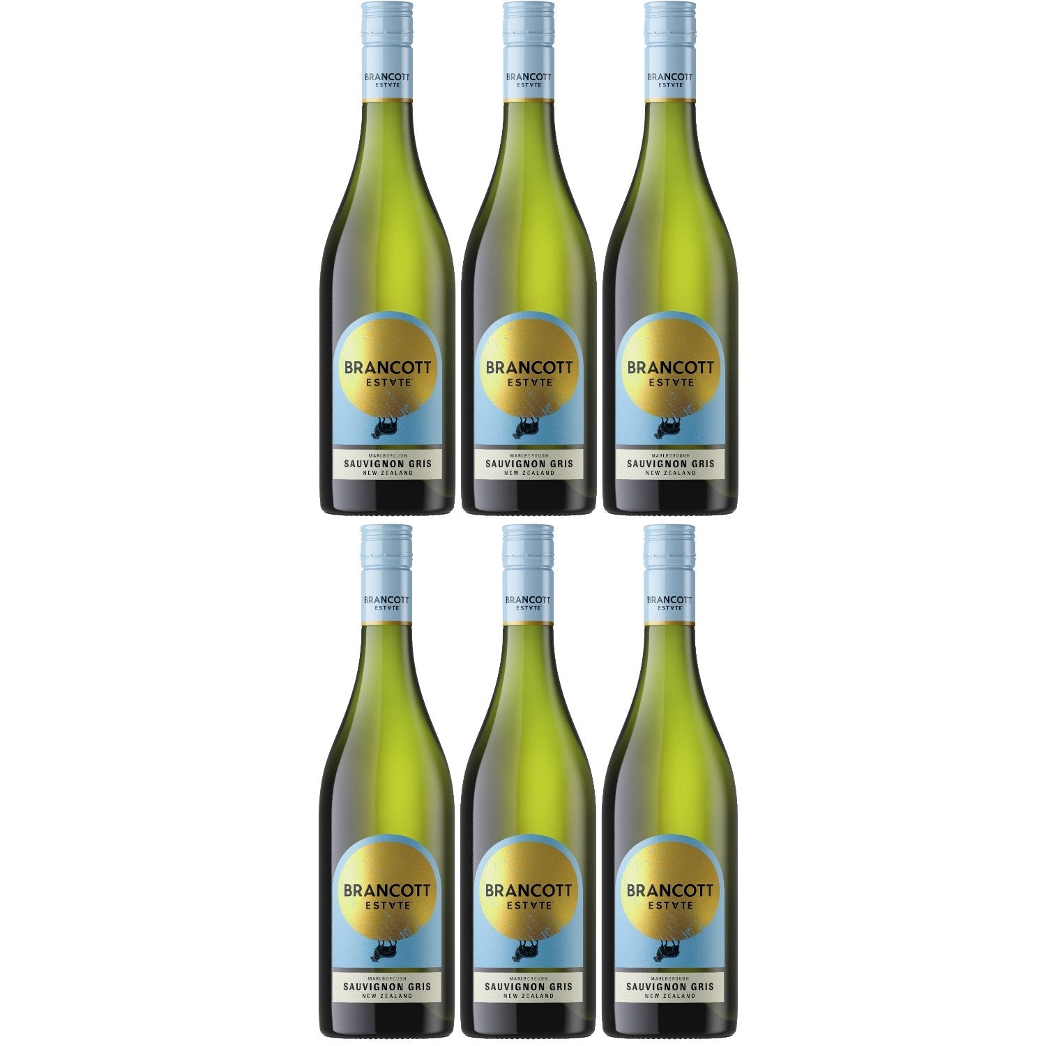 Brancott Estate Sauvignon Gris Weißwein Wein trocken Neuseeland (6 x 0.75l) - Versanel -
