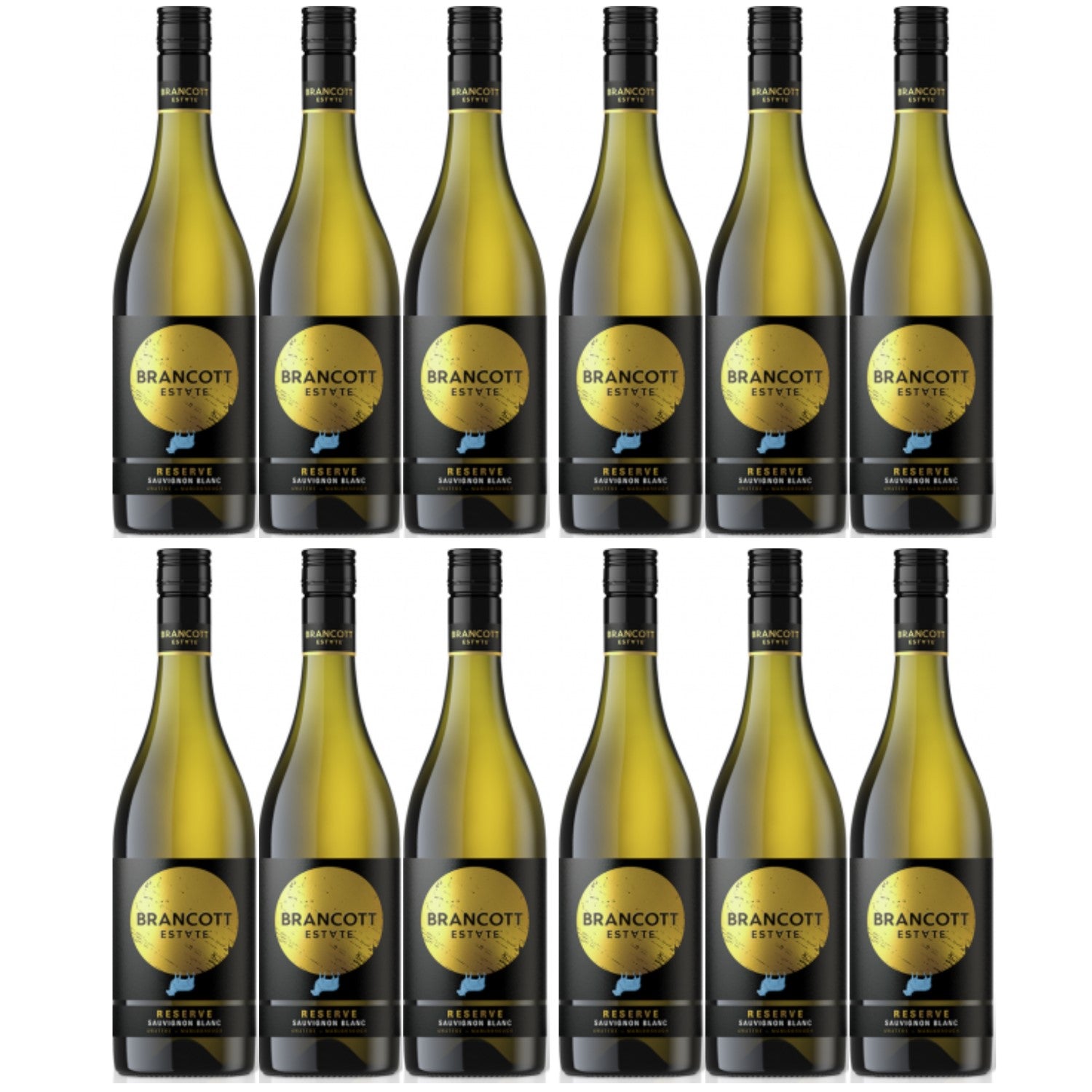Brancott Estate Terroir Series Sauvignon Blanc Reserve Weißwein Wein trocken Neuseeland (12 x 0.75l) - Versanel -
