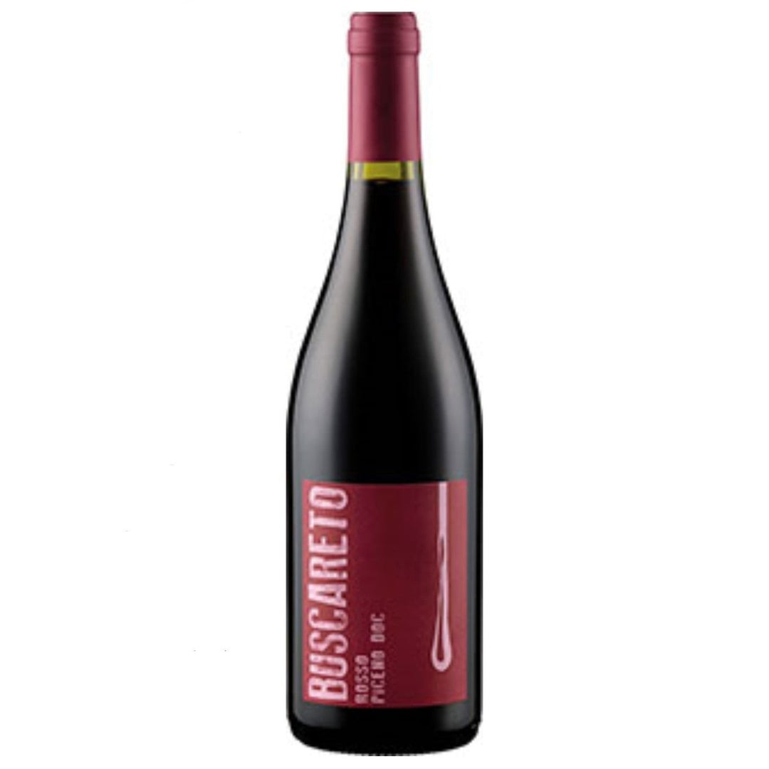 Buscareto Rosso Piceno Rotwein Wein Trocken DOC Italien I Visando Paket (1 x 0,75l) - Versanel -