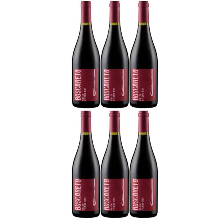 Buscareto Rosso Piceno Rotwein Wein Trocken DOC Italien I Visando Paket (6 x 0,75l) - Versanel -