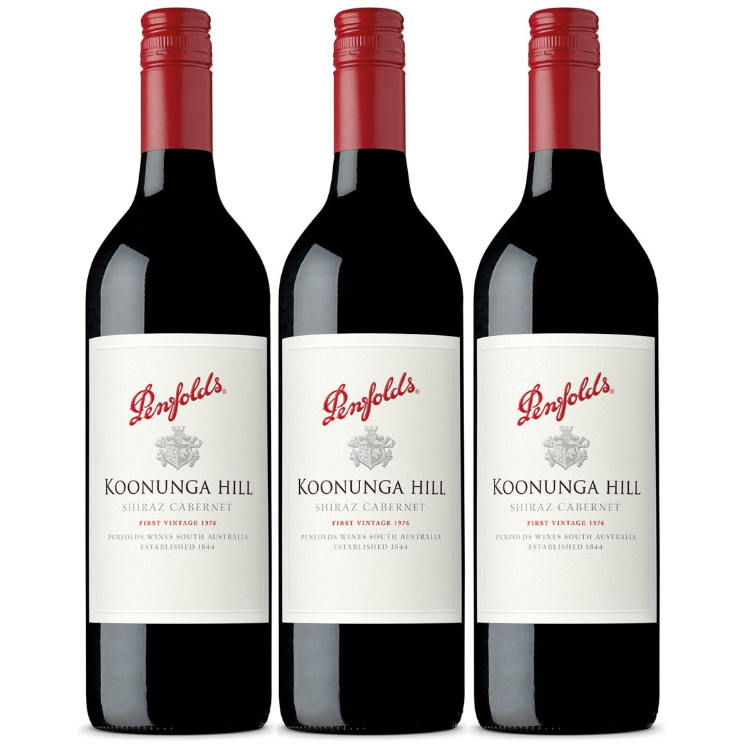 Penfolds Koonunga Hill Shiraz Cabernet Rotwein Wein Trocken Australien (3 x 0,75l)