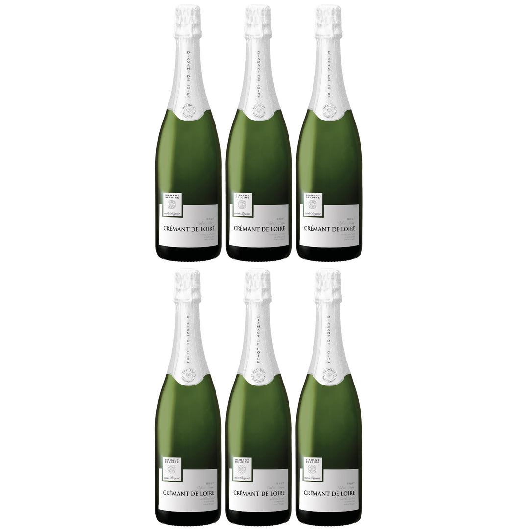 Diamant de Loire Brut Crémant de Loire Schaumwein trocken Frankreich (6 x 0,75l)