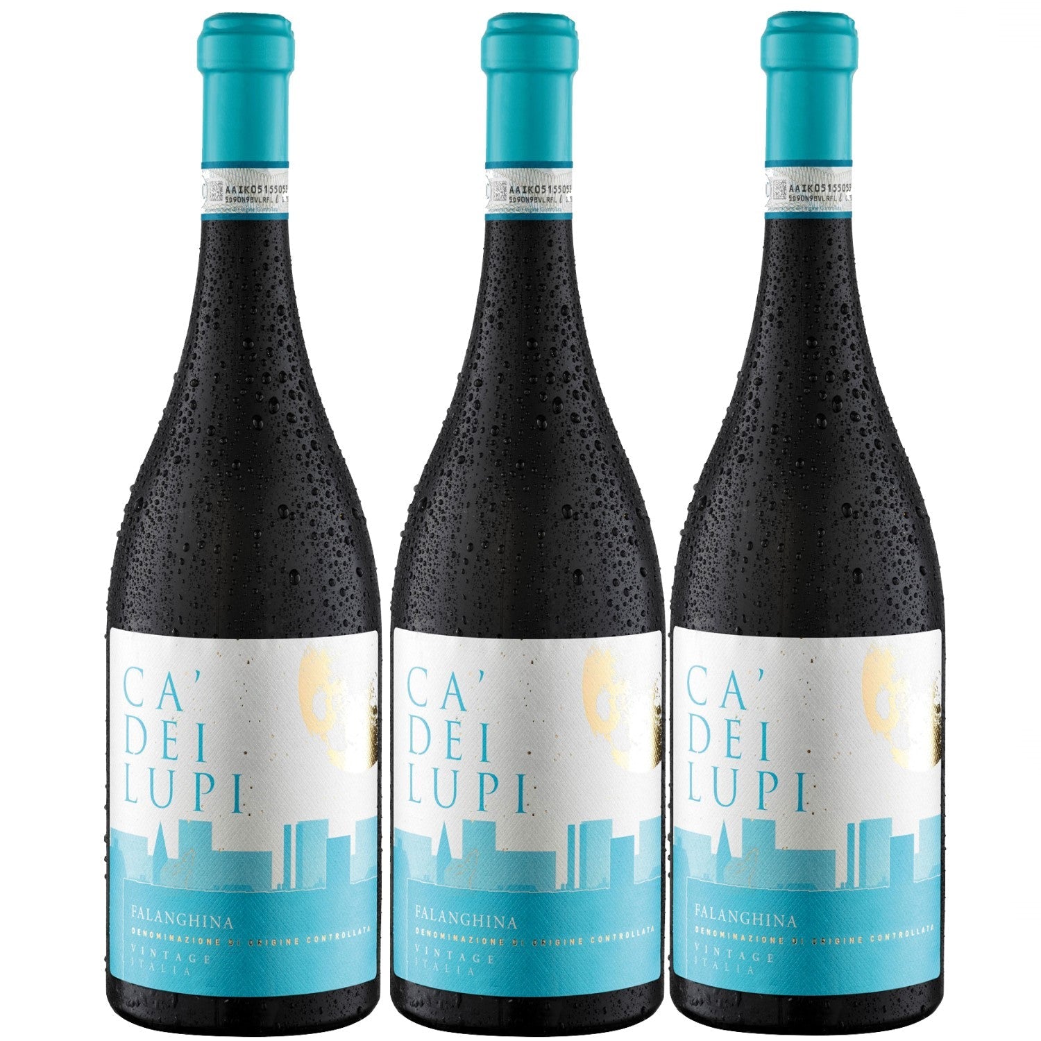 Ca' Dei Lupi Falanghina DOC Weißwein Wein trocken Italien (3 x 0.75l) - Versanel -