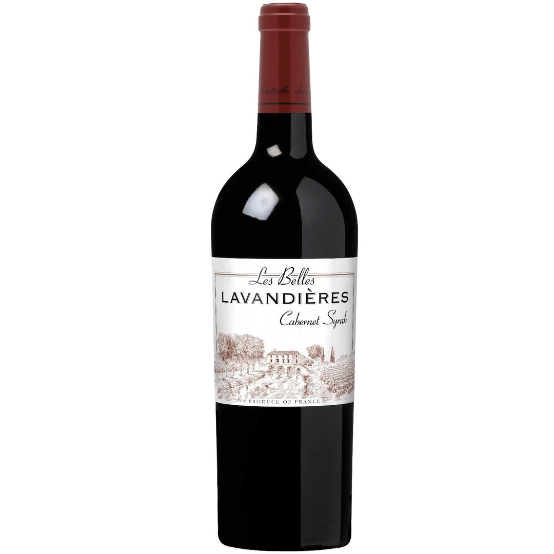 Cabernet-Syrah Les Belles Lavandières Pays d'Oc IGP Rotwein Wein trocken Frankreich I Visando Paket (12 x 0,75l) - Versanel -