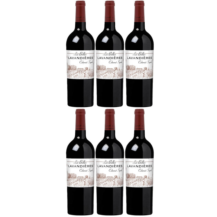 Cabernet-Syrah Les Belles Lavandières Pays d'Oc IGP Rotwein Wein trocken Frankreich I Visando Paket (6 x 0,75l) - Versanel -