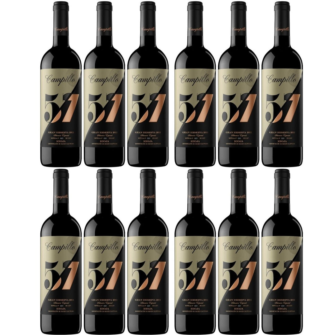 Campillo 57 Gran Reserva Rotwein Wetrocken Spanien ( 12 x 0,75l ) - Versanel -