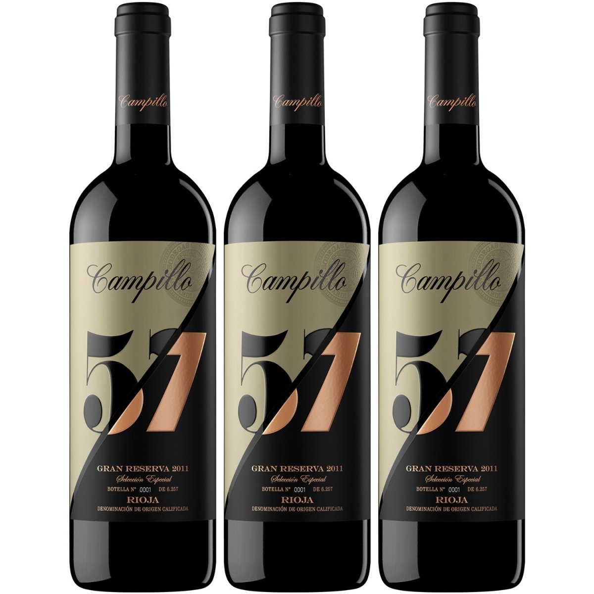 Campillo 57 Gran Reserva Rotwein Wetrocken Spanien ( 3 x 0,75l ) - Versanel -