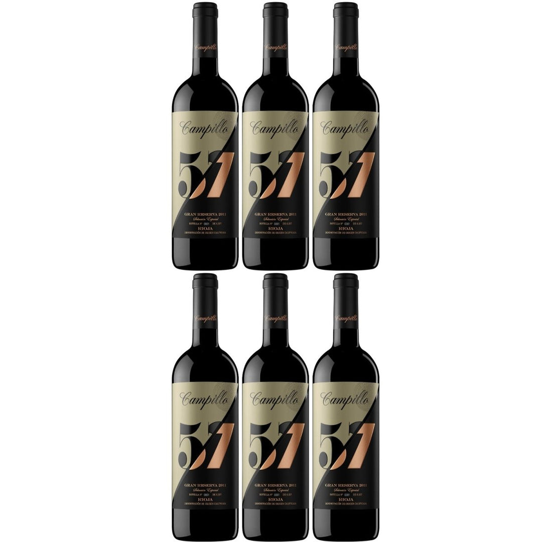 Campillo 57 Gran Reserva Rotwein Wetrocken Spanien ( 6 x 0,75l ) - Versanel -