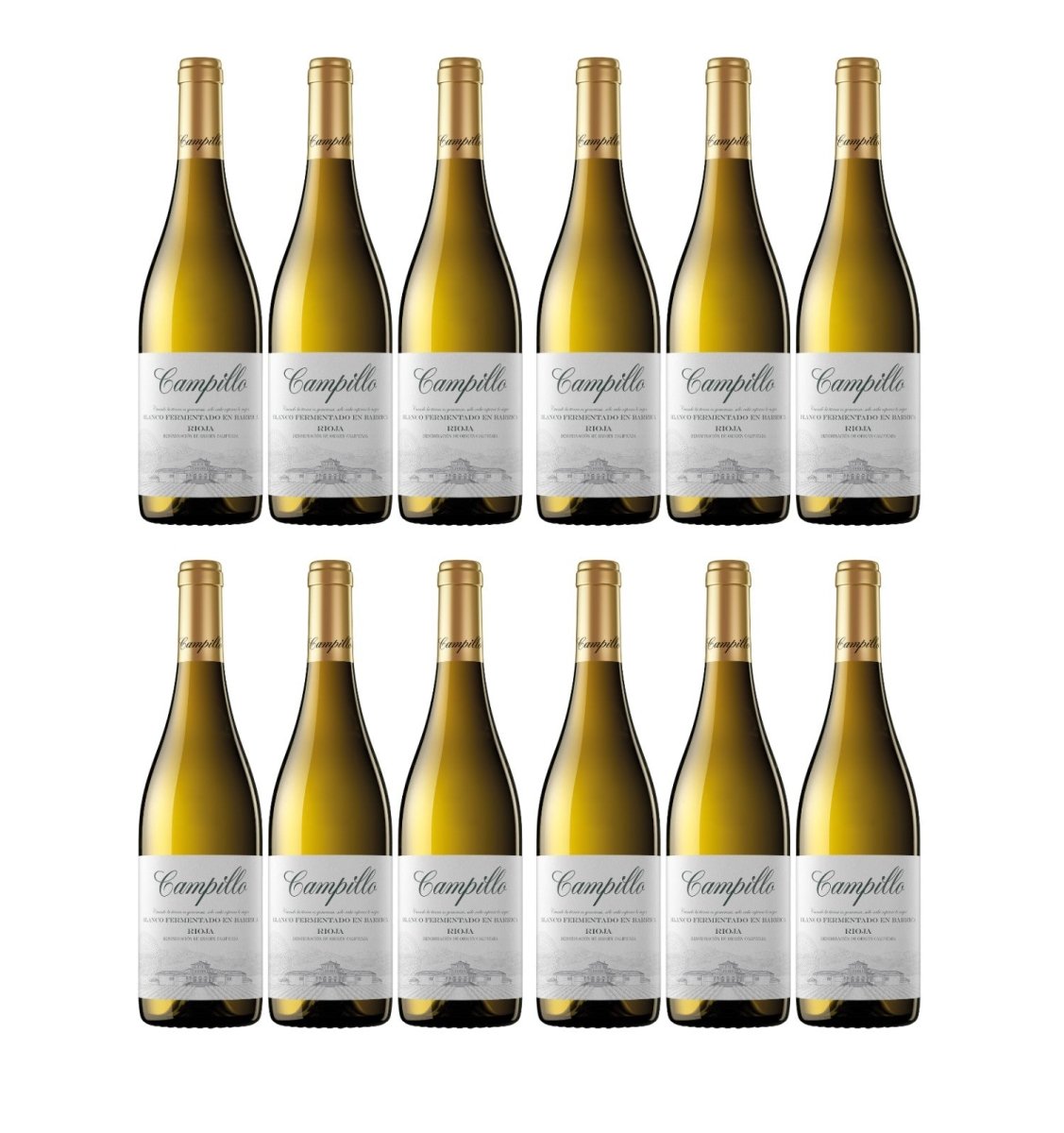 Campillo Blanco Fermentado en Barrica Weißwein Wein trocken Spanien ( 12 x 0,75l ) - Versanel -