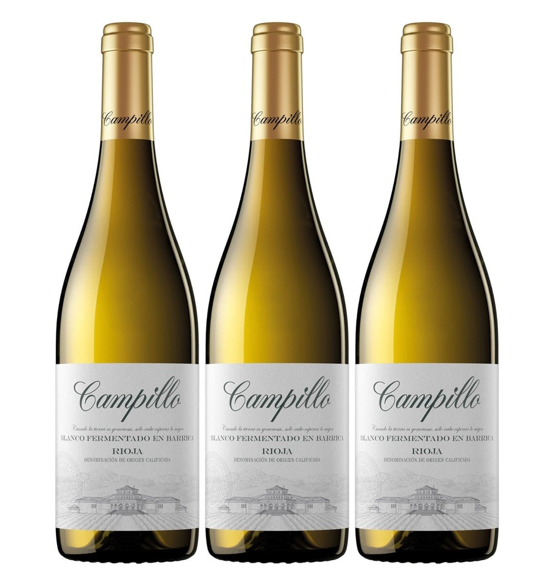 Campillo Blanco Fermentado en Barrica Weißwein Wein trocken Spanien ( 3 x 0,75l ) - Versanel -