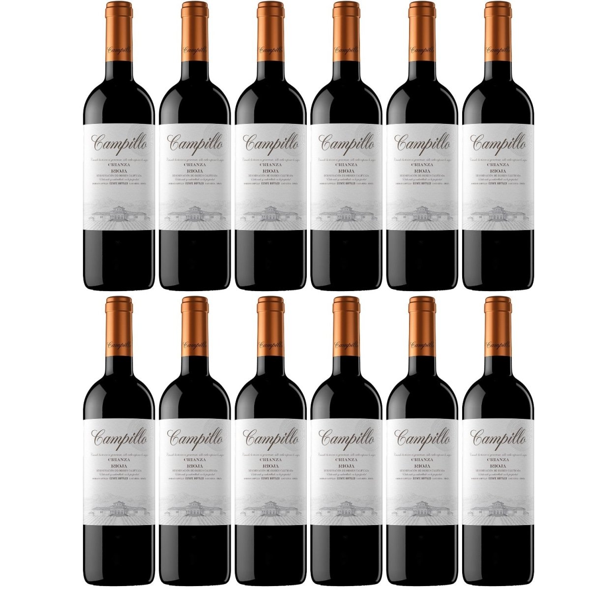 Campillo Crianza Rotwein Wein trocken Spanien ( 12 x 0,75l ) - Versanel -