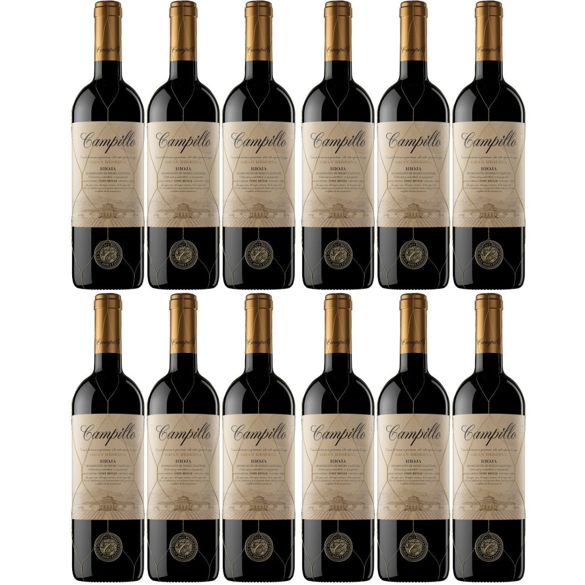 Campillo Gran Reserva Rotwein Wein trocken Spanien ( 12 x 0,75l ) - Versanel -