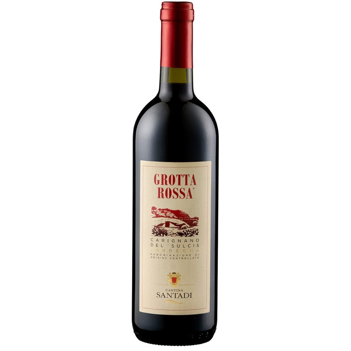 Cantina di Santadi Grotta Rossa DOC Carignano Rotwein Wein Trocken DOC Italien (3 x 0.75 l) - Versanel -