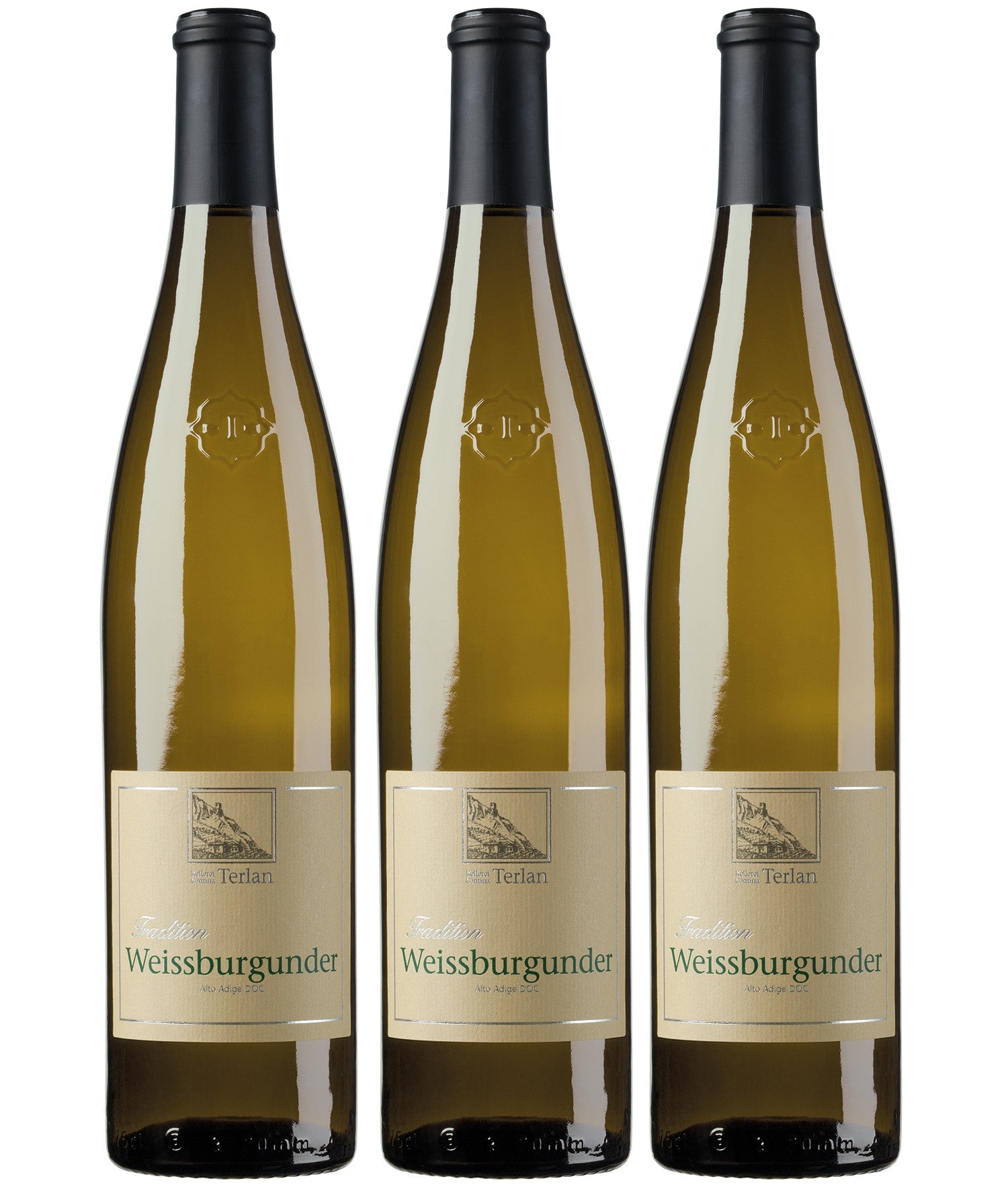 Cantina Terlan Weißburgunder DOC Alto Adige Weißwein trocken Italien (3 x 0.75l) - Versanel -