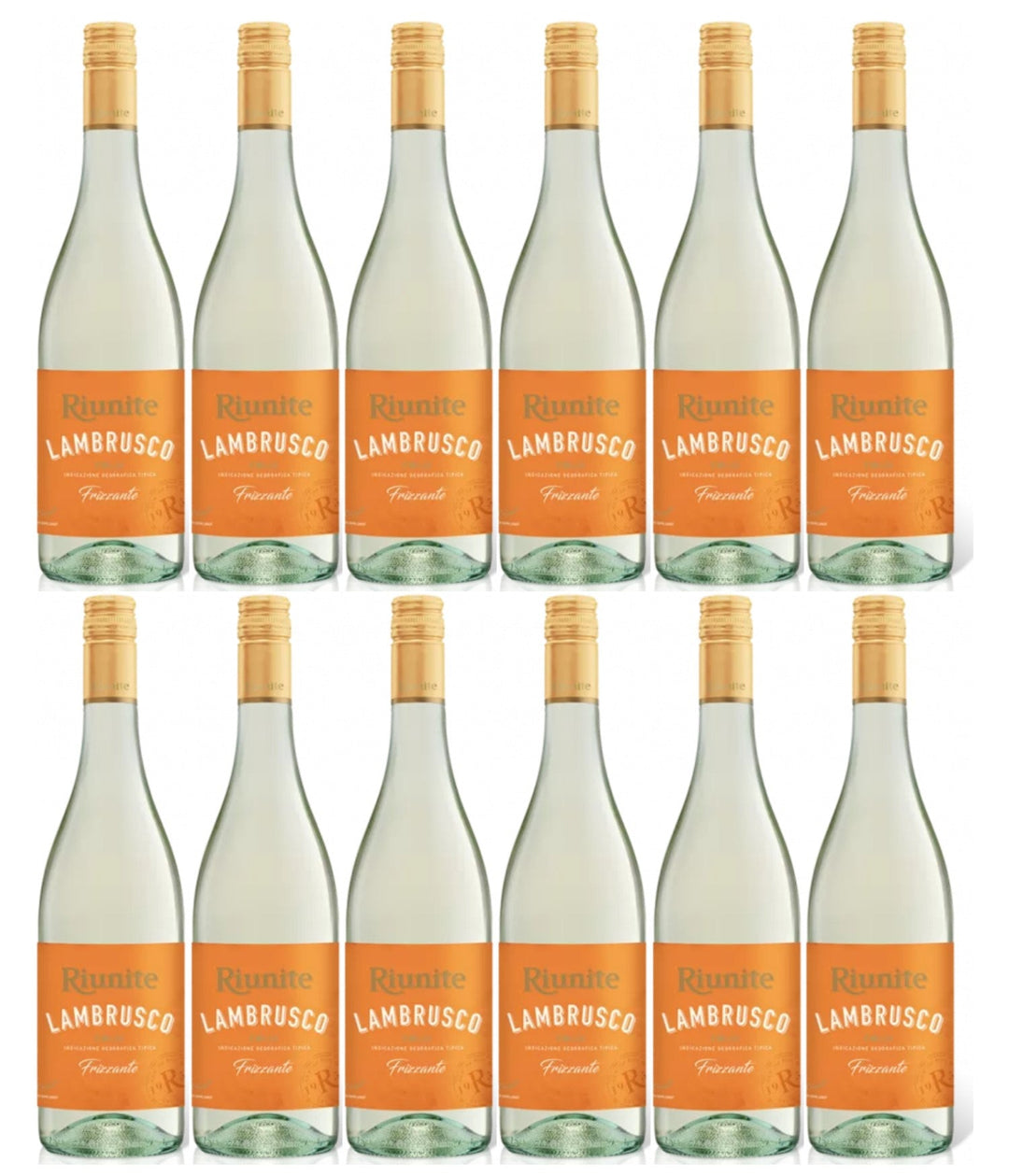 Cantine Riunite Lambrusco Bianco Dolce Weißwein Wein Lieblich Italien (12 x 0.75l) - Versanel -