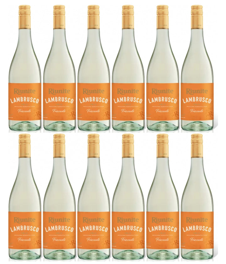Cantine Riunite Lambrusco Bianco Dolce Weißwein Wein Lieblich Italien (12 x 0.75l) - Versanel -