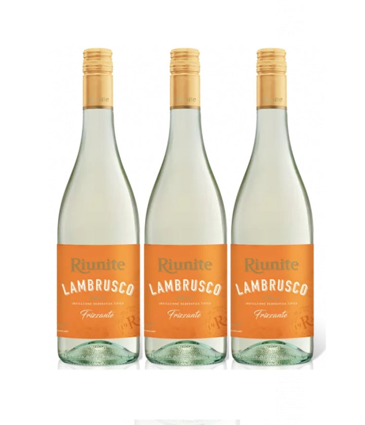 Cantine Riunite Lambrusco Bianco Dolce Weißwein Wein Lieblich Italien (3 x 0.75l) - Versanel -
