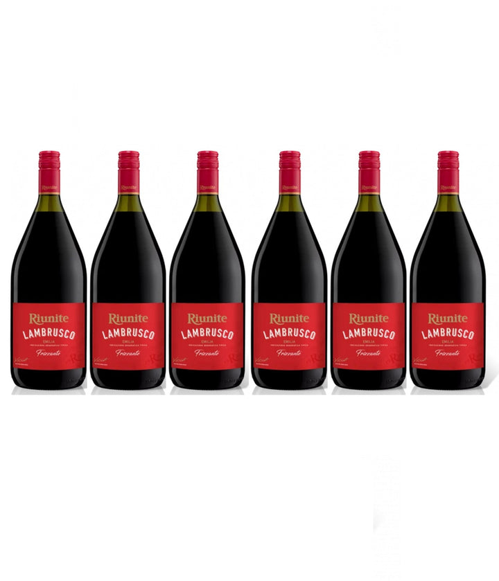 Cantine Riunite Lambrusco Emilia IGT Rosso Rotwein Wein Lieblich Italien (6 x 1.5l) - Versanel -
