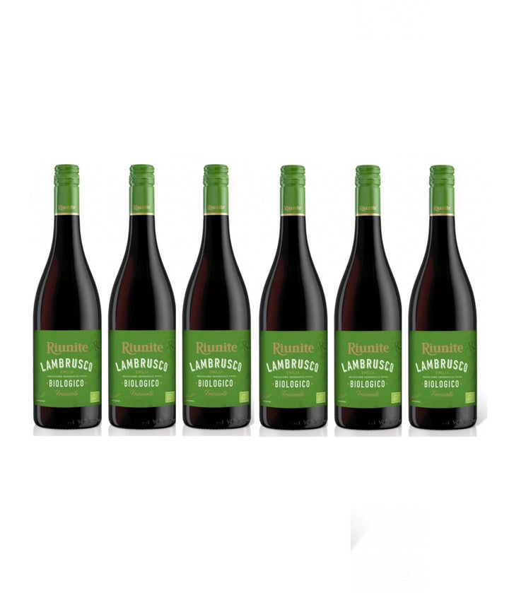Cantine Riunite Lambrusco Rosso Rotwein Wein Lieblich Italien (6 x 0.75l) - Versanel -