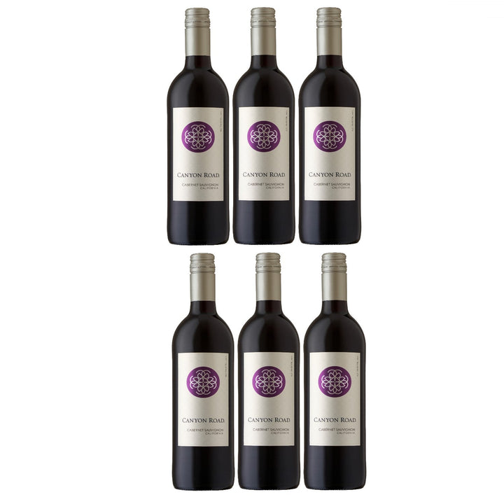 Canyon Road Cabernet Sauvignon Rotwein Wein halbtrocken Kalifornien (6 x 0.75l) - Versanel -