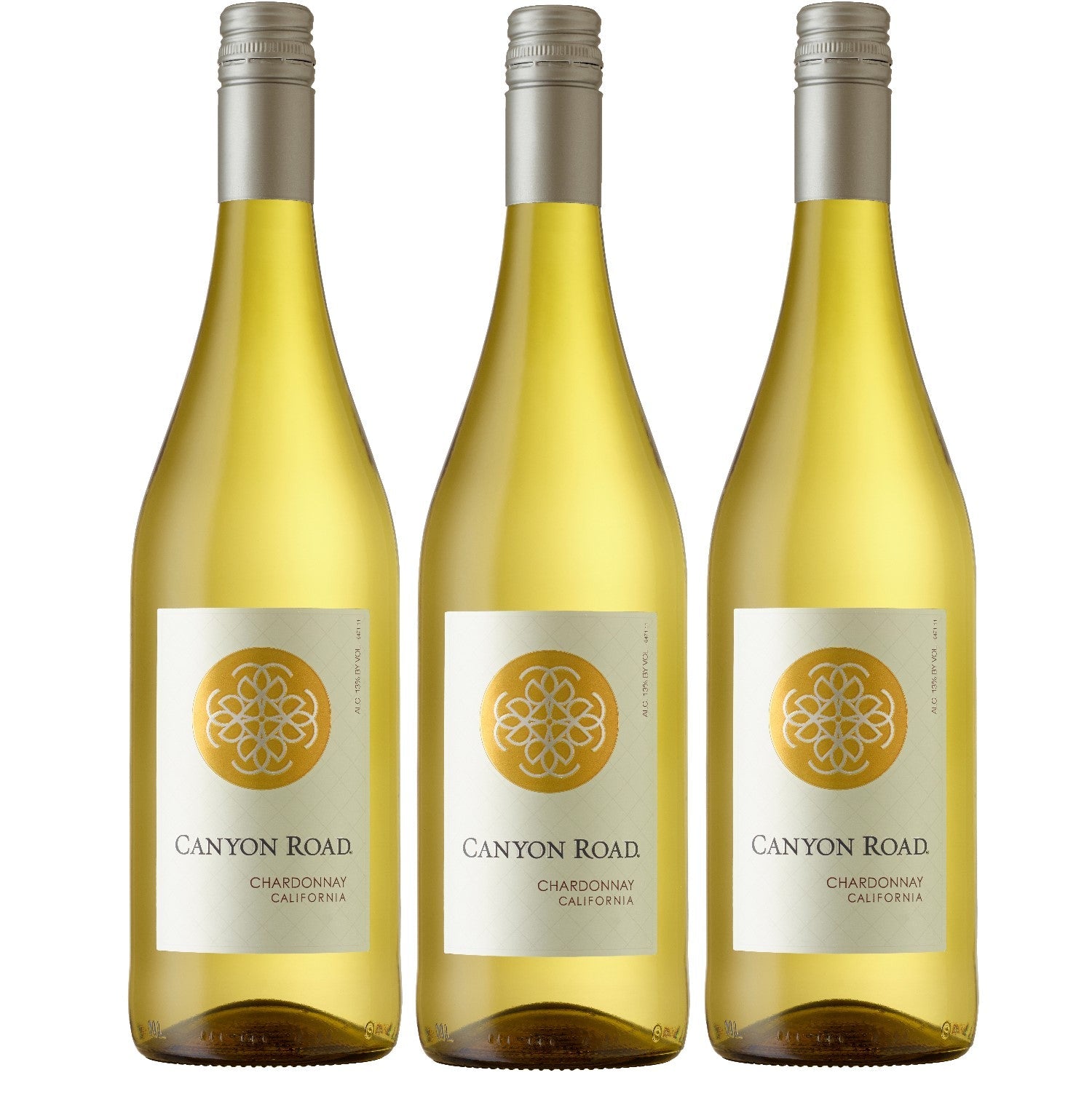 Canyon Road Chardonnay Weißwein Wein halbtrocken Kalifornien (3 x 0.75l) - Versanel -