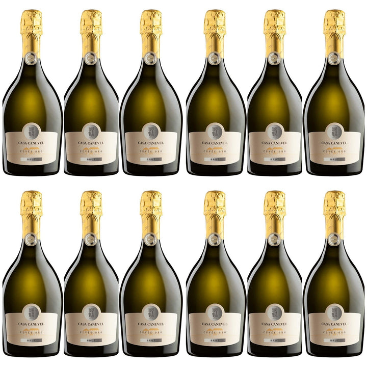 Casa Canevel Cuvée Oro Spumante Brut Prosecco Schaumwein Italien (12 x 0.75l) - Versanel -