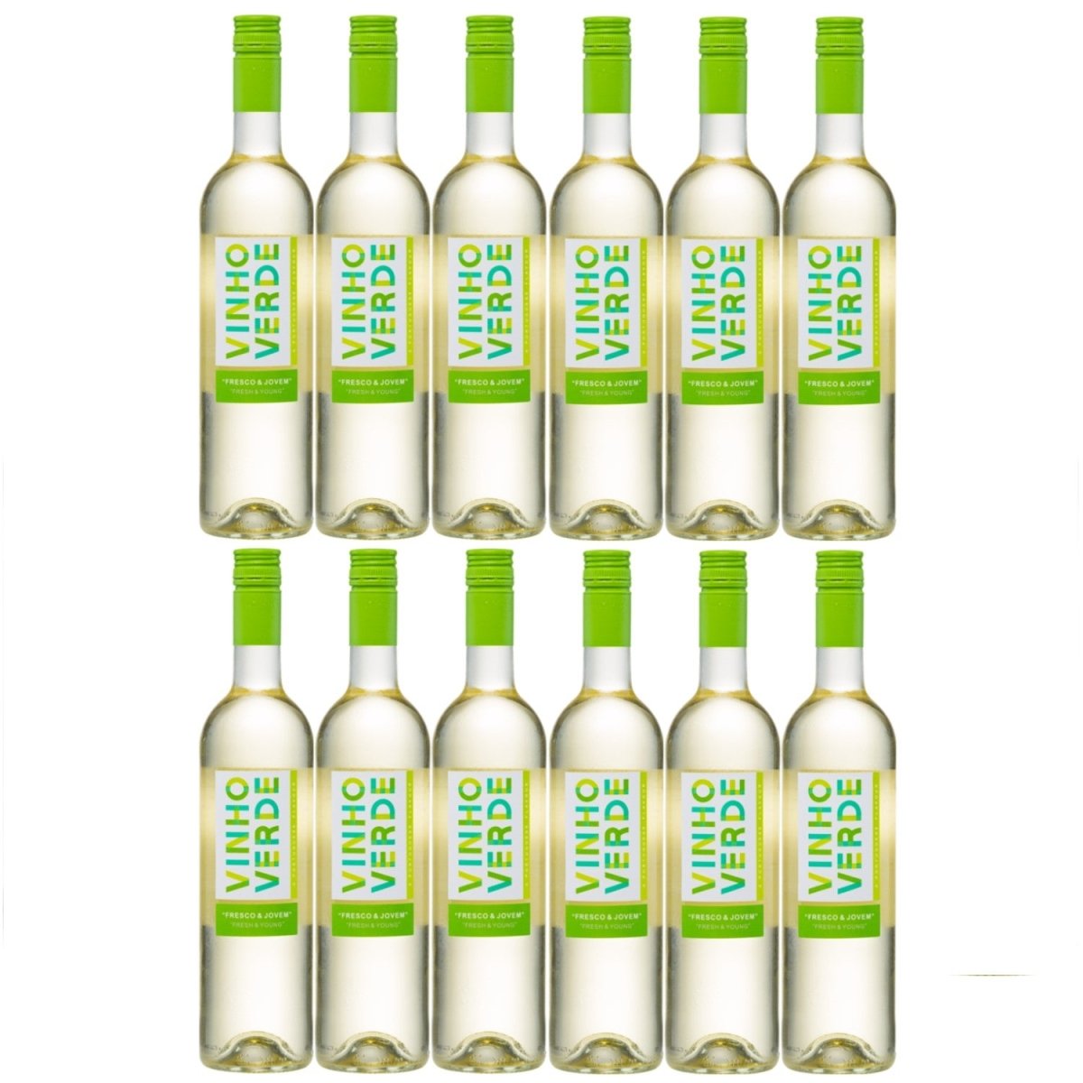 Casa de Vila Nova Fresco & Jovem Vinho Verde Branco Weißwein Wein trocken Portugal I FeinWert Paket (12 x 0,75l) - Versanel -