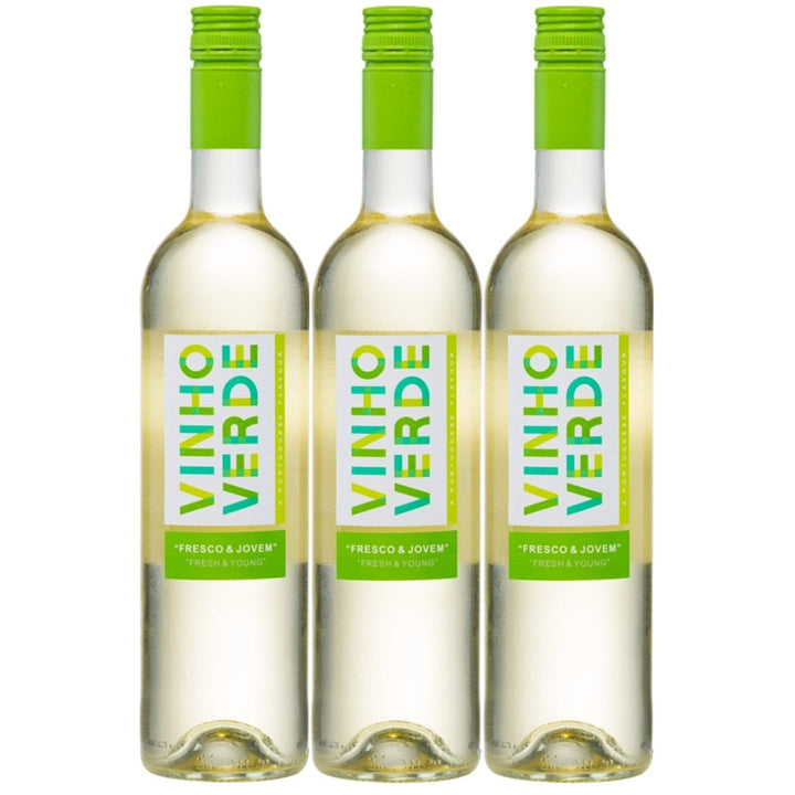 Casa de Vila Nova Fresco & Jovem Vinho Verde Branco Weißwein Wein trocken Portugal I FeinWert Paket (3 x 0,75l) - Versanel -