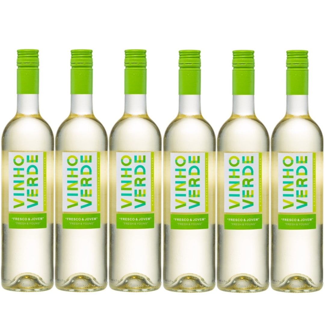 Casa de Vila Nova Fresco & Jovem Vinho Verde Branco Weißwein Wein trocken Portugal I FeinWert Paket (6 x 0,75l) - Versanel -