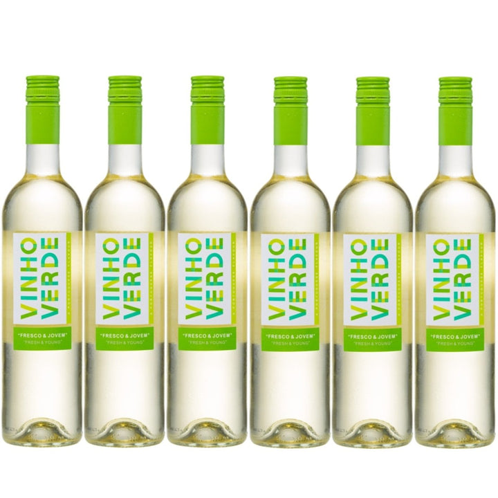 Casa de Vila Nova Fresco & Jovem Vinho Verde Branco Weißwein Wein trocken Portugal I FeinWert Paket (6 x 0,75l) - Versanel -