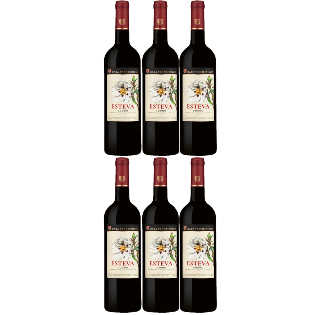 Casa Ferreirinha Esteva Douro Rotwein portugiesischer Wein trocken DOP Portugal (6 x 0.75l) - Versanel -