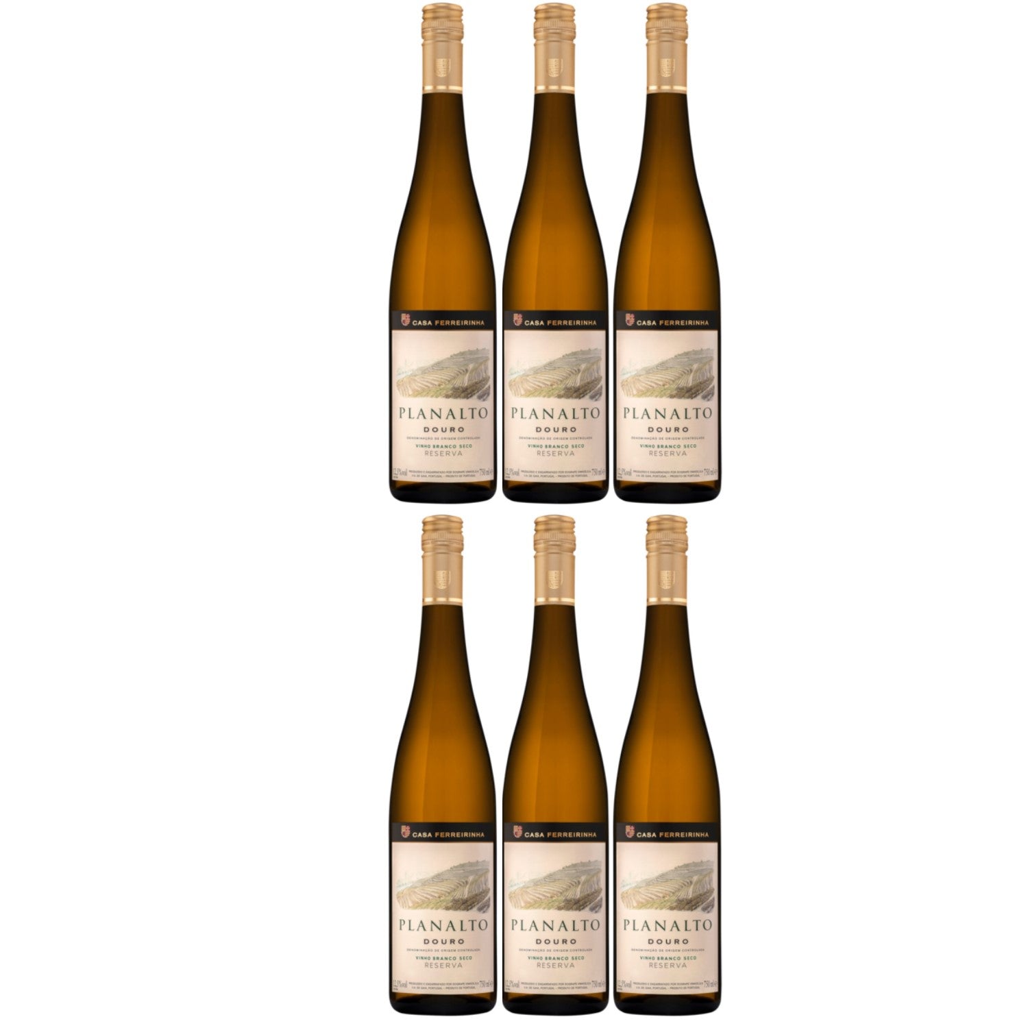 Casa Ferreirinha Planalto Reserva Douro Weißwein Wein trocken DOP Portugal (6 x 0.75l) - Versanel -