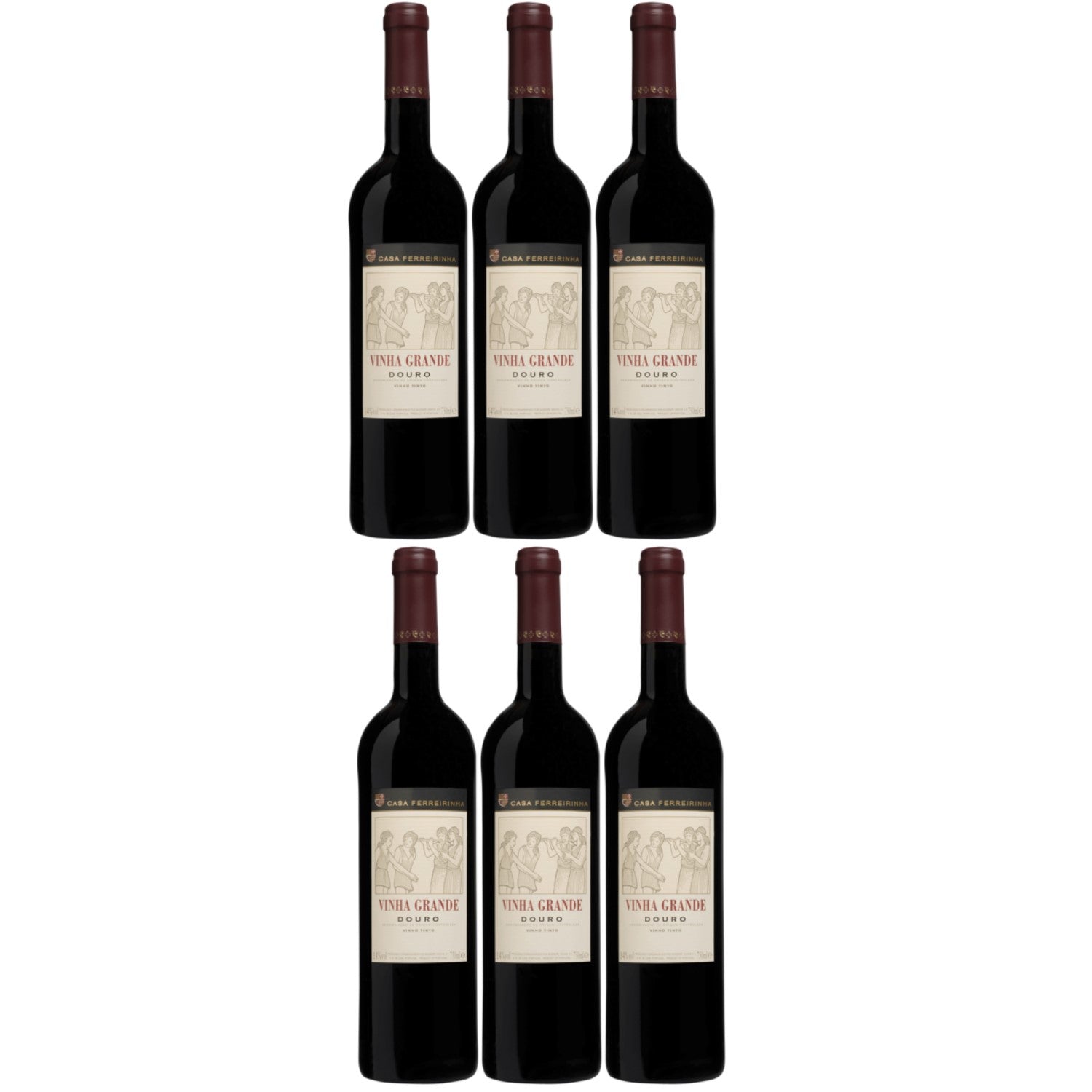 Casa Ferreirinha Vinha Grande Douro Rotwein Wein trocken DOP Portugal (6 x 0.75l) - Versanel -