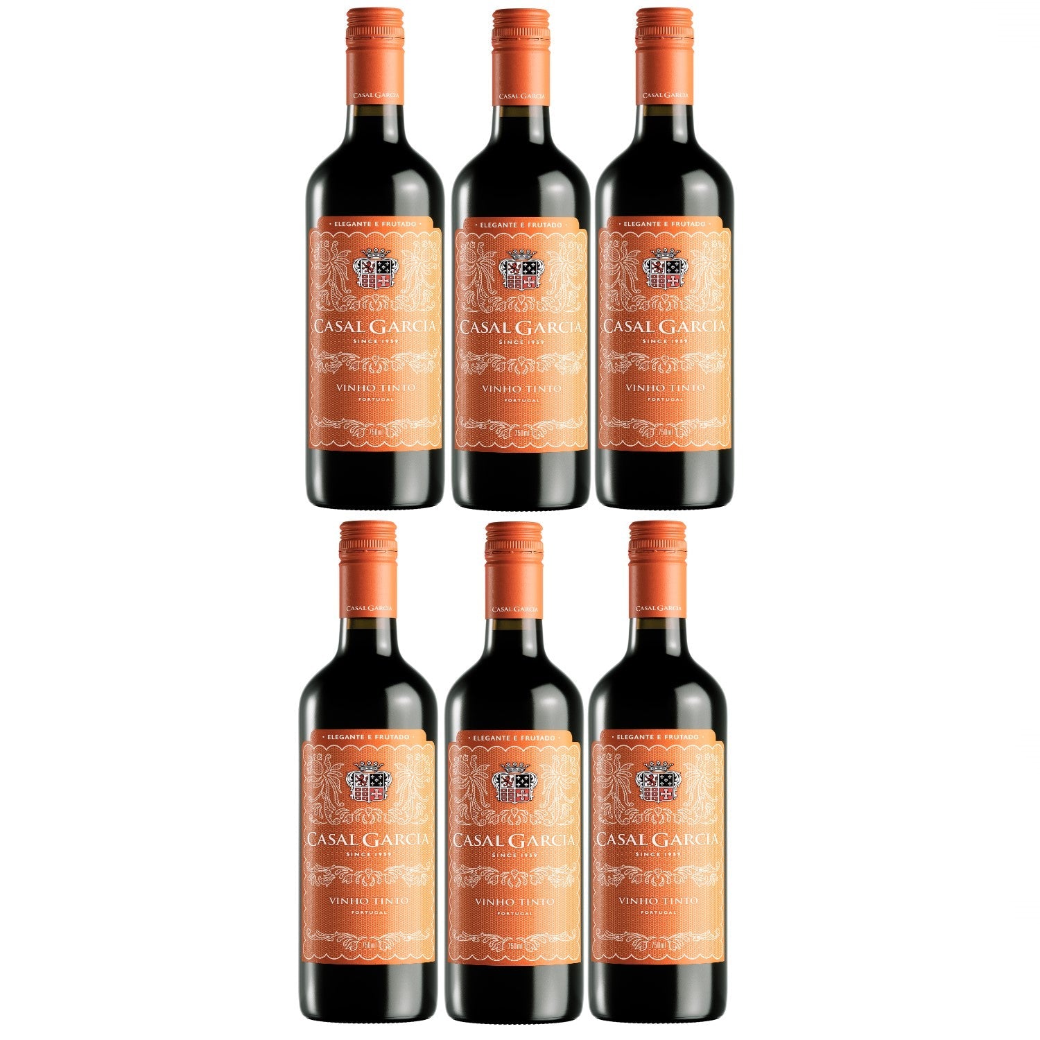 Casal Garcia Vinho Tinto IG Lisboa Rotwein Wein trocken Portugal (6 x 0.75l) - Versanel -