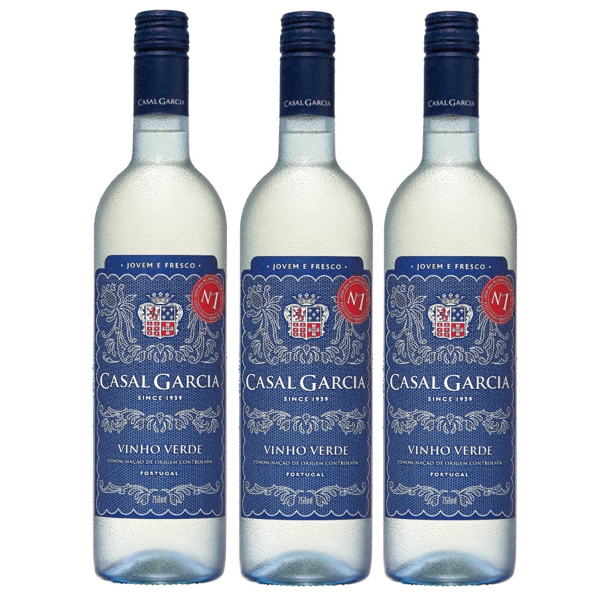 Casal Garcia Vinho Verde Quinta Da Aveleda Trajadura Weißwein Wein halbtrocken Portugal (3 x 0.75l) - Versanel -