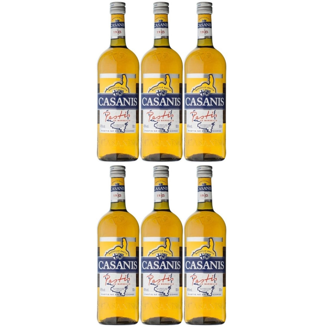 Casanis Le Pastis de Marseille Anisschnaps Frankreich (6 x 1,0l) - Versanel -