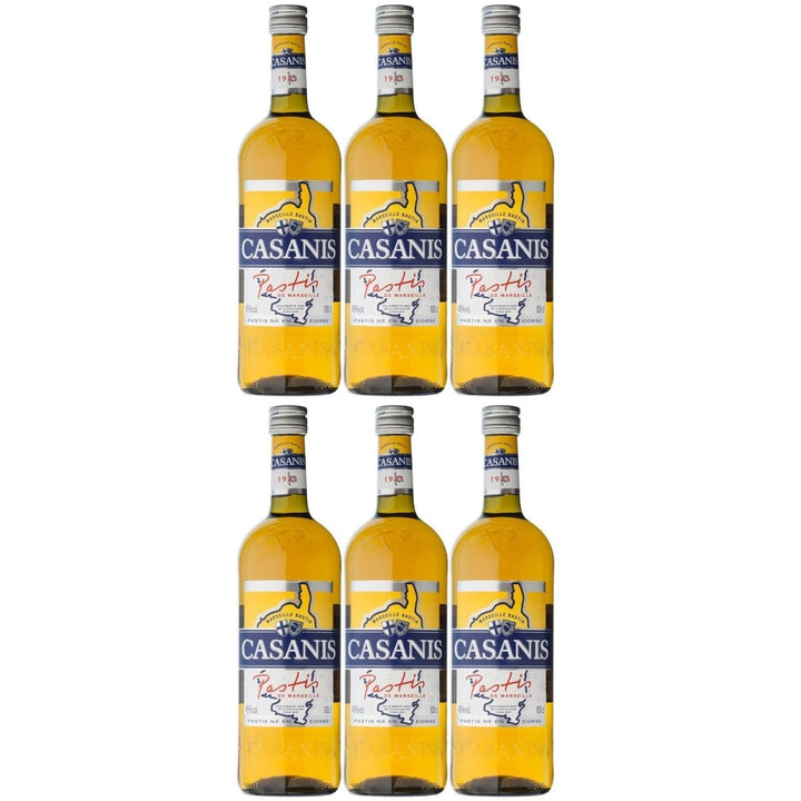 Casanis Le Pastis de Marseille Anisschnaps Frankreich (6 x 1,0l) - Versanel -