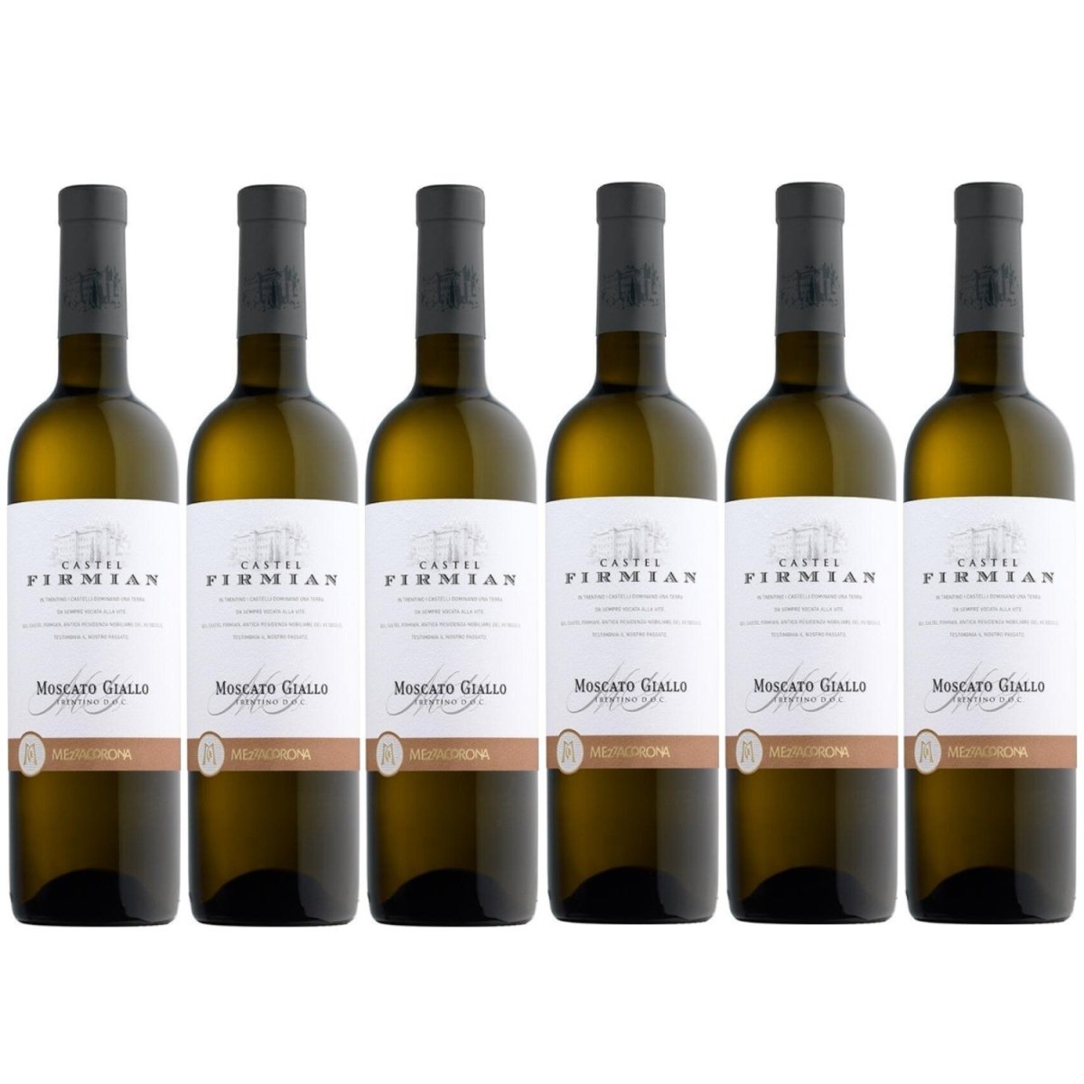 Castel Firmian Moscato Giallo Trentino DOC Weißwein Wein süß Italien (6 x 0,75l) - Versanel -