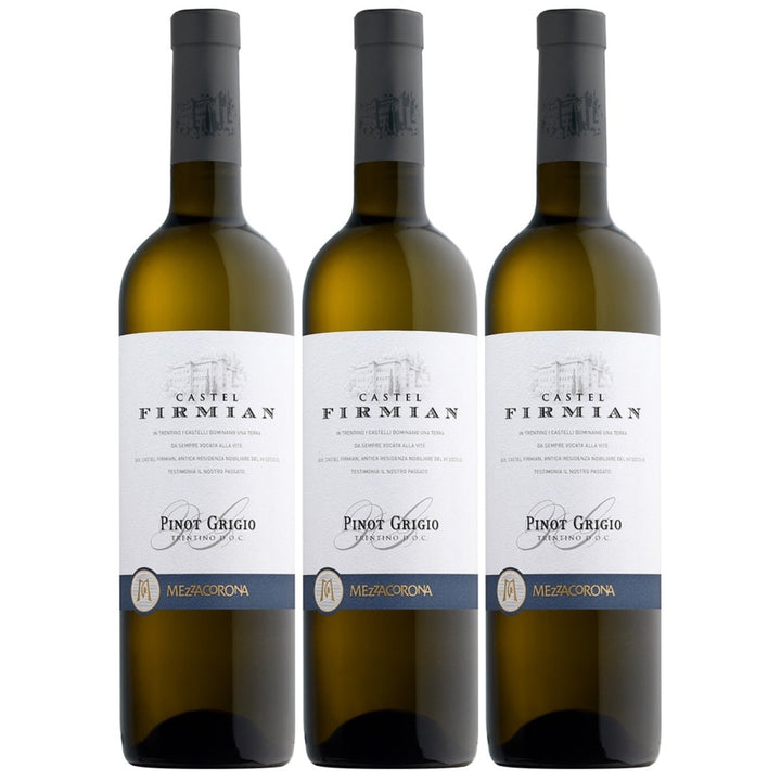 Castel Firmian Pinot Grigio Trentino DOC Weißwein Wein Grauburgunder trocken Italien (3 x 0,75l) - Versanel -