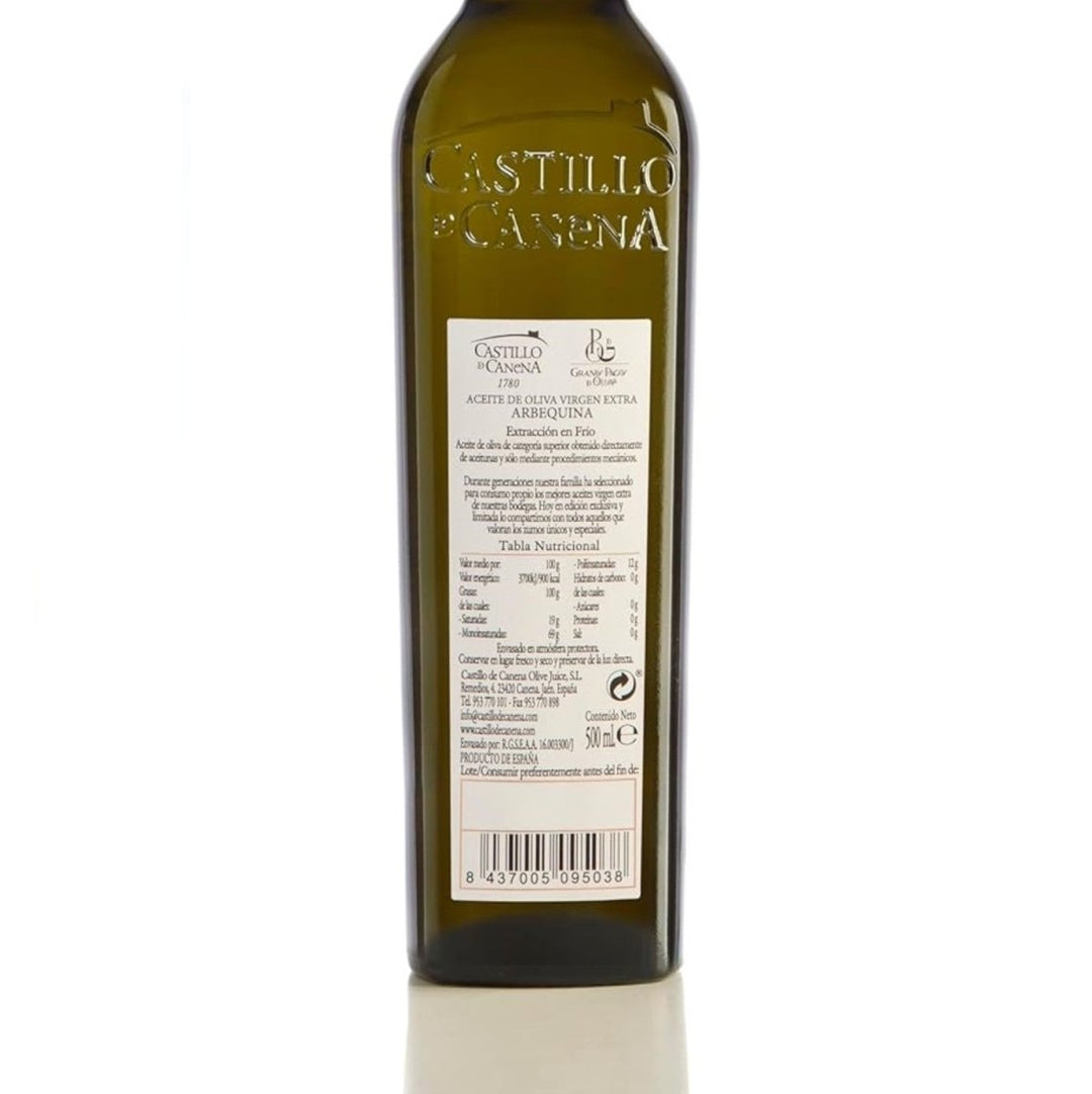 Castillo de Canena Reserva Familiar Arbequina Prämiertes spanisches Natives Olivenöl Extra (2 x 500 ml) - Versanel -