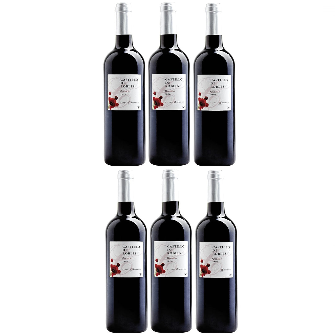 Castillo de Robles Garnacha Tinto VDT Rotwein Wein halbtrocken Spanien (6 x 0.75l) - Versanel -