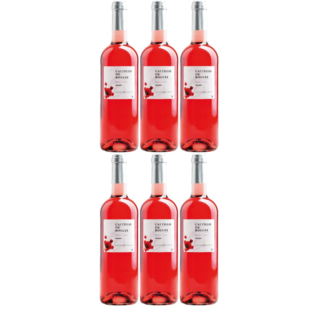 Castillo de Robles Tempranillo Rosado VDT Castill Roséwein trocken Spanien (6 x 0.75l) - Versanel -