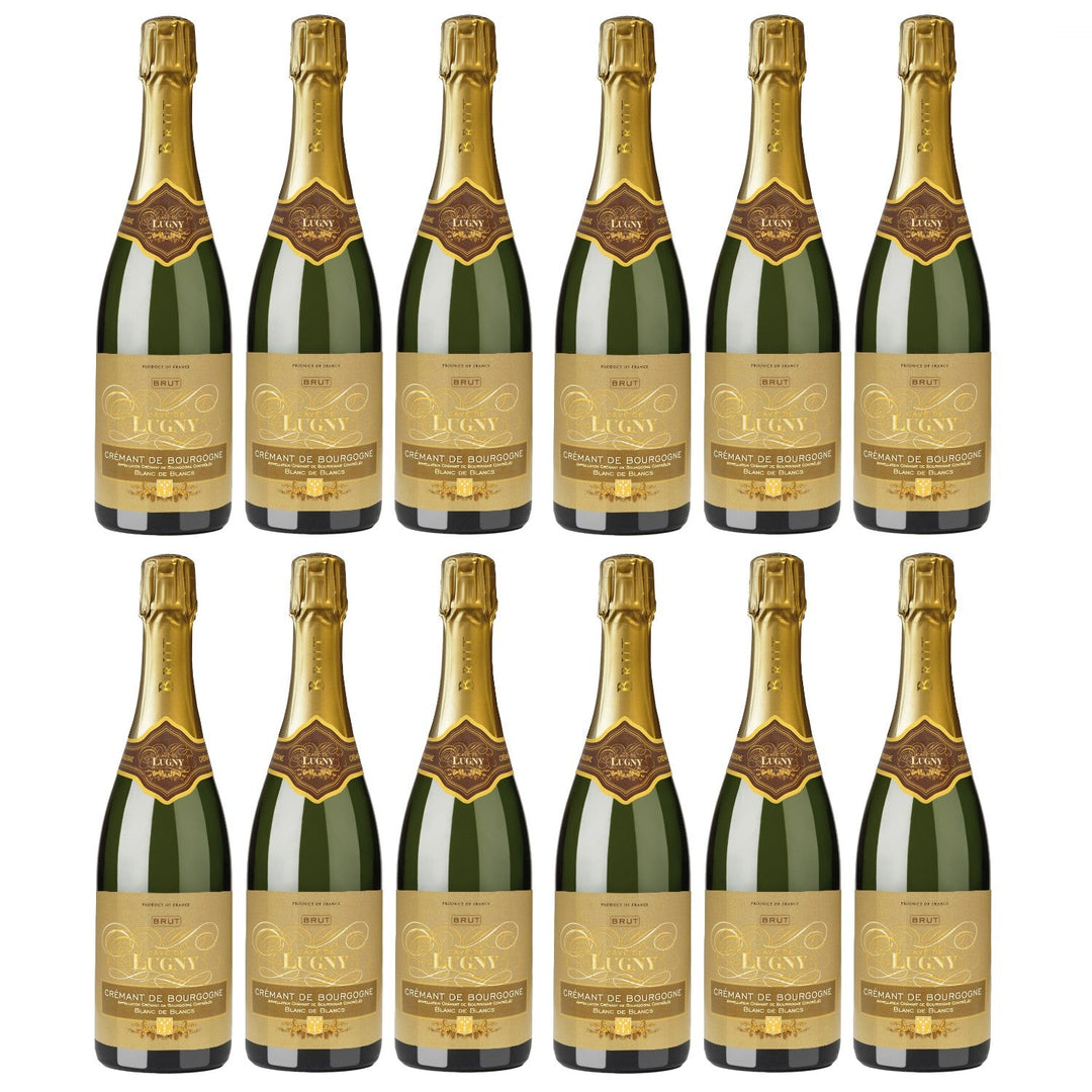 Cave de Lugny Crémant de Bourgogne Bdb Brut Schaumwein Frankreich (12 x 0.75l) - Versanel -