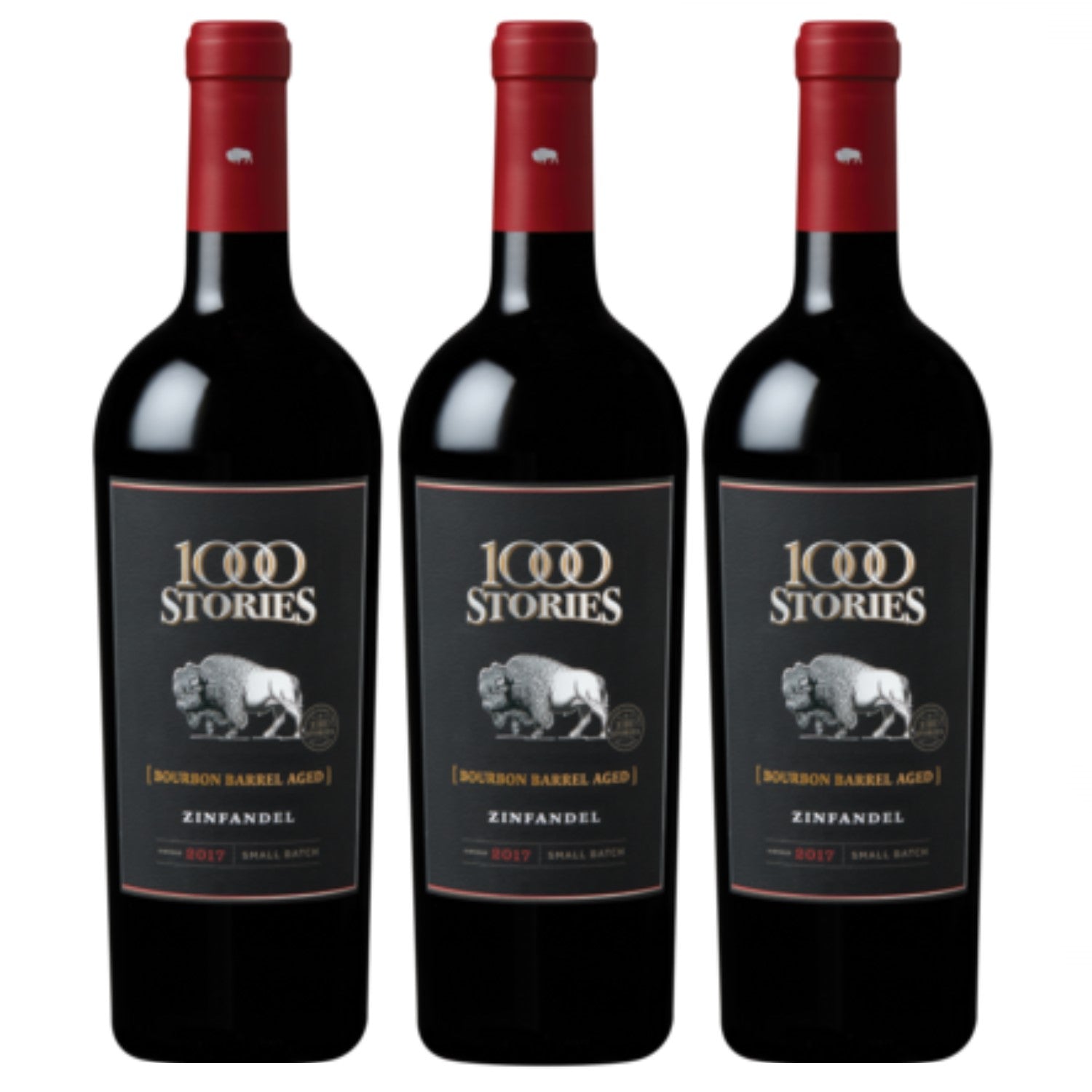 Fetzer 1000 Stories Bourbon Barrel aged Zinfandel Red Wine Dry USA California (3 x 0.75l)